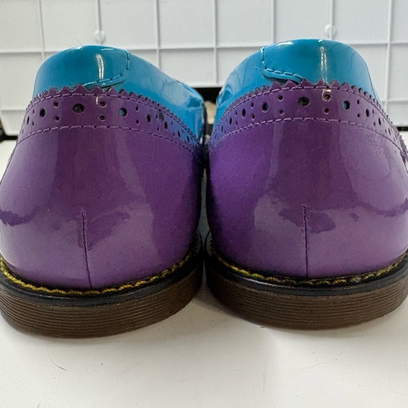 Dr. Martens Ceri Blue and Purple Flats - Picture 3 of 5